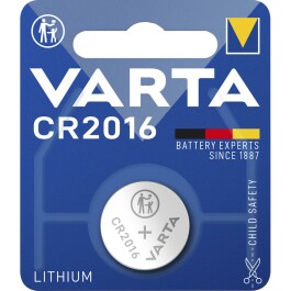 Lithium-Knopfzelle VARTA Electronics CR 2016 90mAh 3V...