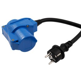 CEE-Adapter auf Schutzkontakt-Stecker McPower 1,5m H07RNG...