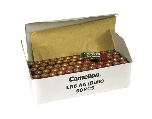 Mignon-Batterie CAMELION Alkaline 1,5 V Typ AA 60er-Pack