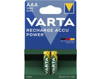 Micro-Akku VARTA Accu Power Ni-MH 1.000 mA Typ AAA...