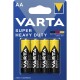 Mignon-Batterie VARTA Superlife Zink-Chlorid Typ AA 1,5V 4er-Blister