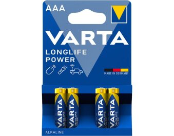 Micro-Batterie VARTA Longlife Power 1,5 V LR03 Typ AAA...