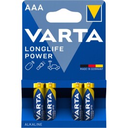 Micro-Batterie VARTA Longlife Power 1,5 V LR03 Typ AAA...