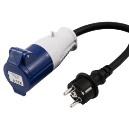 CEE-Kupplung auf Schutzkontakt-Stecker McPower 0,35m...