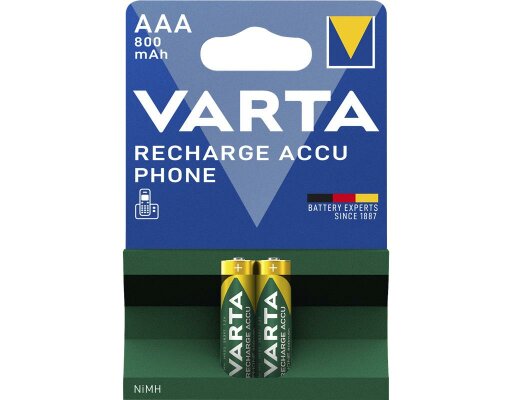 Micro-Akku VARTA Accu Phone Ni-MH 800mA Typ AAA HR03,2er-Blister