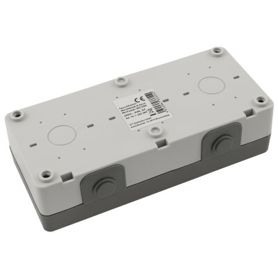 Feuchtraum Dreifach-Steckdose McPower Secure 250V~/16A IP44 AP grau