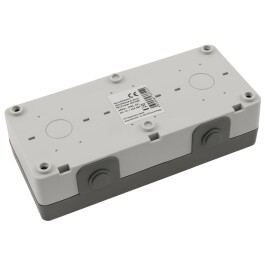 Feuchtraum Dreifach-Steckdose McPower Secure 250V~/16A IP44 AP grau