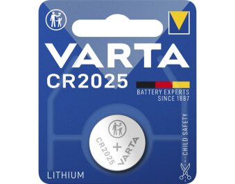Lithium-Knopfzelle VARTA Electronics CR 2025 170mAh 3V...