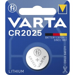 Lithium-Knopfzelle VARTA Electronics CR 2025 170mAh 3V...