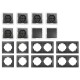 Schalter und Steckdosen Set McPower Flair Starter 16-teilig anthrazit