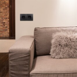 Schalter und Steckdosen Set McPower Flair Standard Plus 21-teilig anthrazit