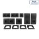 Schalter und Steckdosen Set McPower Flair Niveau Profi 23-teilig anthrazit