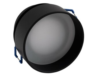 Einbaurahmen McShine DL-21 rund mit Frontglas schwarz