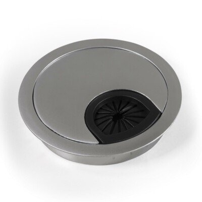 Kabeldurchführung McPower WB-02 aus Metall chromfarben Ø70mm