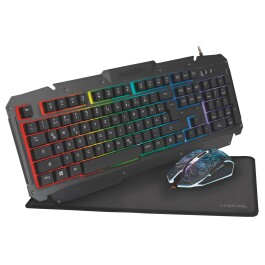 PC Gaming Set Tastatur Maus und Mauspad LED Beleuchtung,