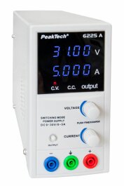 Kopie von PeakTech P 6225 A Labornetzteil (0-30V, 5A,...