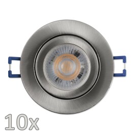 Einbauleuchten-Set McShine 10xRahmen,10x LED-Modul 5W...