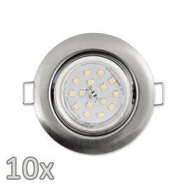 Einbauleuchten-Set McShine 10xRahmen 10x LED-Strahler...