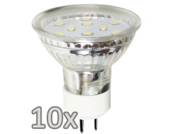 Einbauleuchten-Set McShine 10xRahmen 10x LED-Strahler 3w 300lm weiß