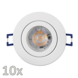 Einbauleuchten-Set McShine 10xRahmen 10xLED-Modul 5W...