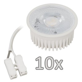 Einbauleuchten-Set McShine 10xRahmen 10xLED-Modul 5W...