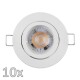 Einbauleuchten-Set McShine 10xRahmen 10xLED-Modul 5W 400lm 230V weiß