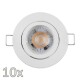 Einbauleuchten-Set McShine 10xRahmen 10xLED-Modul 5W 400lm 230V weiß