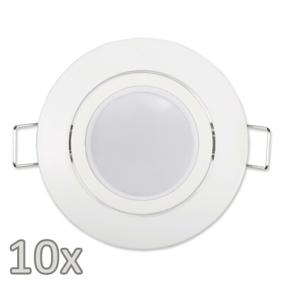 Einbauleuchten-Set McShine 10xRahmen 10xLED-Modul 3W 265 lm 230V weiß