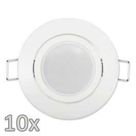 Einbauleuchten-Set McShine 10xRahmen 10xLED-Modul 3W 265...