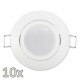 Einbauleuchten-Set McShine 10xRahmen 10xLED-Modul 3W 265 lm 230V weiß