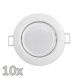 Einbauleuchten-Set McShine 10xRahmen 10xLED-Modul 5W...