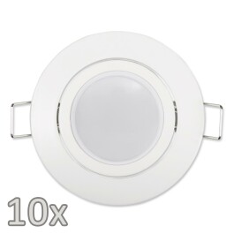 Einbauleuchten-Set McShine 10xRahmen 10xLED-Modul 7W 608lm 230V weiß,