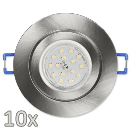 Einbauleuchten-Set McShine 10xRahmen...