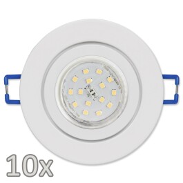 Einbauleuchten-Set McShine 10xRahmen 10xLED-Strahler 5W 500lm,weiß IP44