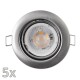 Einbauleuchten-Set McShine 5xRahmen 5xLED-Modul 5W 400lm 230V Edelstahl
