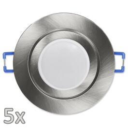 Einbauleuchten-Set McShine 5xRahmen 5xLED-Modul 3W 265lm...