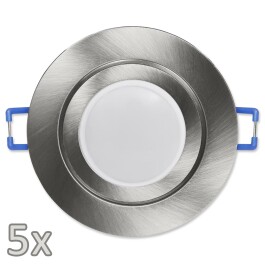 Einbauleuchten-Set McShine 5xRahmen 5xLED-Modul 5W 440lm...