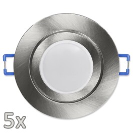 Einbauleuchten-Set McShine 5xRahmen 5xLED-Modul 5W 440lm...