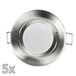 Einbauleuchten-Set McShine 5xRahmen 5xLED-Modul 7W 608lm...