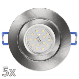 Einbauleuchten-Set McShine 5xRahmen 5xLED-Strahler GU10...