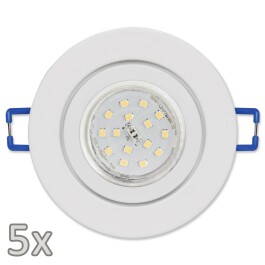 Einbauleuchten-Set McShine 5xRahmen 5xLED-Strahler GU10...