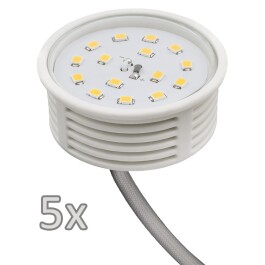 Einbauleuchten-Set McShine 5xRahmen 5xLED-Strahler 5W...