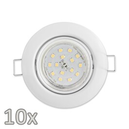 Einbauleuchten-Set McShine 10xRahmen 10xLED-Strahler...