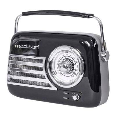 Tragbares Nostalgie Radio FREESOUND-VR40B mit Bluetooth USB & FM 30W schwarz