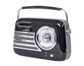 Tragbares Nostalgie Radio FREESOUND-VR40B mit Bluetooth...