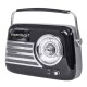 Tragbares Nostalgie Radio FREESOUND-VR40B mit Bluetooth USB & FM 30W schwarz