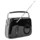 Tragbares Nostalgie Radio FREESOUND-VR40B mit Bluetooth USB & FM 30W schwarz