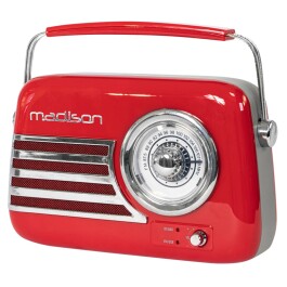 Tragbares Nostalgie Radio FREESOUND-VR40R mit Bluetooth...