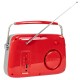 Tragbares Nostalgie Radio FREESOUND-VR40R mit Bluetooth USB & FM 30W rot