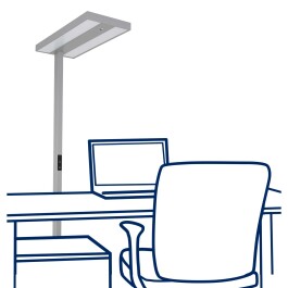 Office-Leuchte ROLF KERN Smart-Pro mit Touch Display PIR...